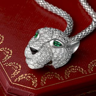 Cartier Panthere de Cartier Pave Diamond Necklace