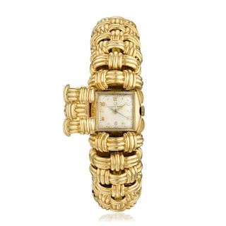 Verdura Hidden Watch Bracelet in 18K Gold