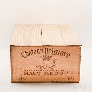 Chateau Belgrave 1986, 12 bottles (owc)