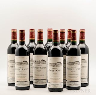 Chateau Pontet Canet 1995, 10 bottles