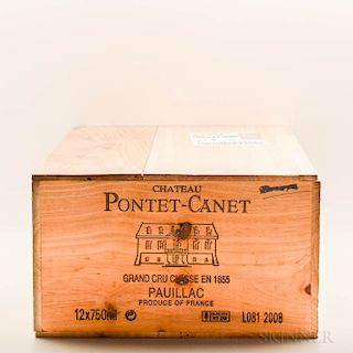Chateau Pontet Canet 2008, 12 bottles (owc)