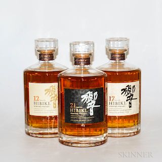 Mixed Hibiki, 3 750ml bottles (oc)
