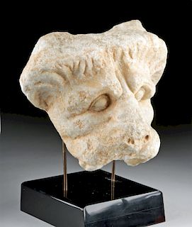 Roman Marble Fragment - Head of a Lion