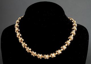Tiffany & Co. 18K Gold "Signature X" Necklace