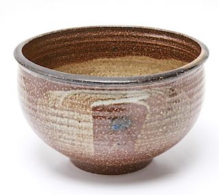 Karen Karnes Stoneware Art Pottery Large Bowl