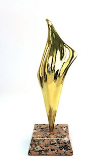 Ray Tanner Modern Abstract Brass Sculpture