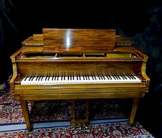 KNABE GRAND PLAYER PIANO W/50 ROLLS (AMPICO WORKS)