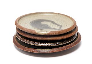 Karen Karnes Stoneware Art Pottery Plates, 4