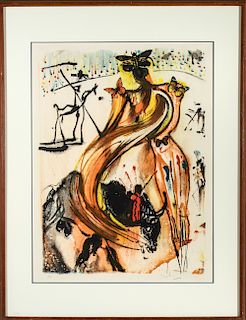 Salvador Dali "The Bullfighter" Lithograph