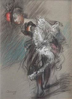 CLEMENS, Paul. Chalk & Pastel of Burlesque Dance