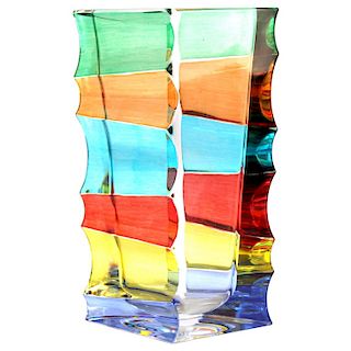 Italian Venetian Modern Multicolor Glass Vase