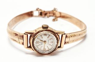 Duxot 14K Rose Gold Ladies' Bracelet Watch