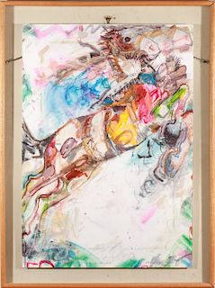 Walter Piehl "Sweetheart of the Rodeo" Mixed Media