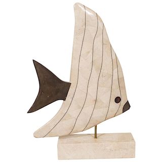 Maitland Smith "Angelfish" Stone Sculpture
