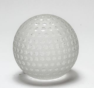 Tiffany & Co. Crystal Golf Ball Paperweight