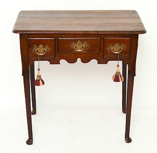 George II Style Oak Dressing Table