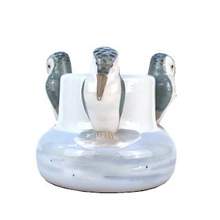 Ceramic Vase Sandpiper Bird Figures