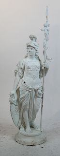 Classical Diana the Huntress Metal Sculpture