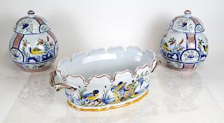 Tiffany & Co., New York: 3 Porcelain Decorations