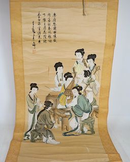 Asian Scroll Figures