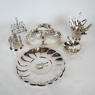 Assorted Group of Silver-Plate Articles
