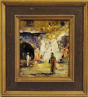 Douglas Arthur Teed (American, 1864-1929)      Middle Eastern Bazaar.