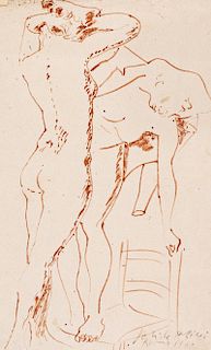 Pericle Fazzini (Grottammare 1913-Roma 1987)  - Figure, 1946