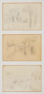 Mario Mafai (Roma 1902-1965)  - Three drawings