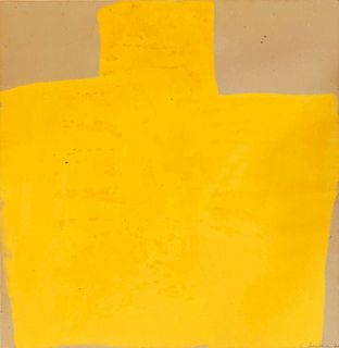 Lorenzo Guerrini (Milano 1914-Roma 2002)  - Yellow sign, 1972
