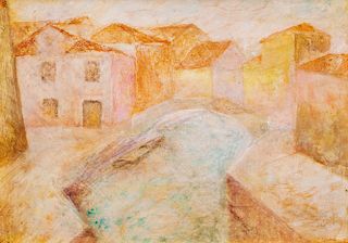 Pio Semeghini (Quistello 1878-Verona 1964)  - Burano's landscape
