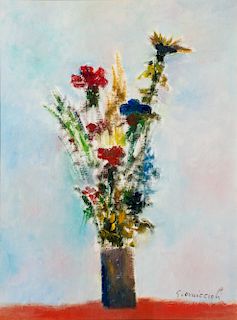 Giovanni Omiccioli (Roma 1901-1975)  - Flowers vase
