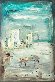 Giovanni Stradone (Nola 1911-Roma 1981)  - Thief in the suburbs, 1965
