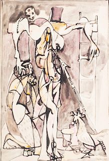 Mirko (Basaldella, Udine 1910-Cambridge Usa 1969)  - Crucifixion, 1947
