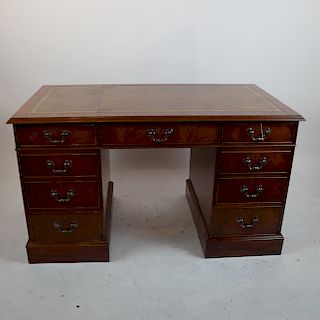 Three-Section Kneehole Desk