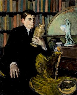 Guglielmo Janni (Roma 1892-Roma 1958)  - Portrait of lawer Tancredi, 1922