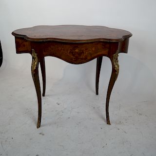 Louis XV-Style Turtle Top Center Table