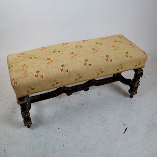 Neoclassical Gilt Parlor Bench