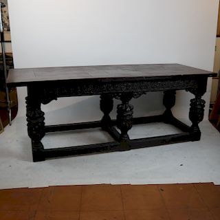 Jacobean-Style Trestle Table
