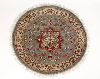 Hand Woven Persian Heriz Rug 4' x 4'
