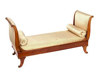 A French Empire Mahogany Day Bed
Height 32 x width 63 x depth 24 inches.