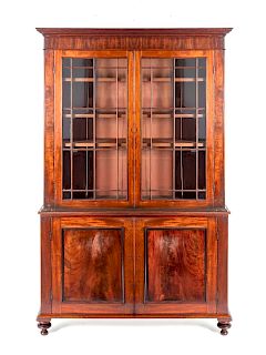 A William IV Mahogany Bookcase
Height 84 x width 54 x depth 16 1/2 inches.