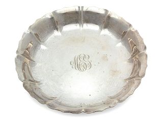A French Sterling Shallow Bowl
Diameter 10 inches.