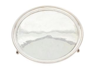 A George III Silver Salver
Diameter 8 inches.