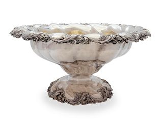 An American Silver Punch Bowl
Height 10 1/2 x diameter 20 1/2 inches.