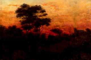 Artist Unknown
(English, 19th Century)
Landscape at Sunset