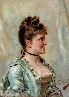 Tito Conti
(Italian, 1842-1924)
Portrait of a Female