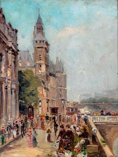 Pietro Scopetta
(Italian, 1863-1920)
Paris Scene
