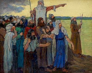 Carle Michel Boog
(American/Swedish, 1877-1967)
Biblical Scene, circa 1930 
