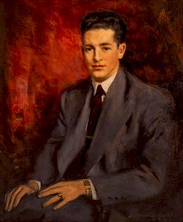 Howard Chandler Christy
(American, 1873-1952) 
Portrait of Leonard Buckner, 1947 