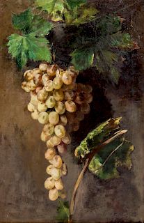 Jose Maria Murillo Bracho
(Spanish, 1827-1882)
Still Life with Grapes